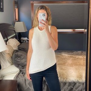 Helmut Lang Asymmetrical Sleeveless Sweater, Small